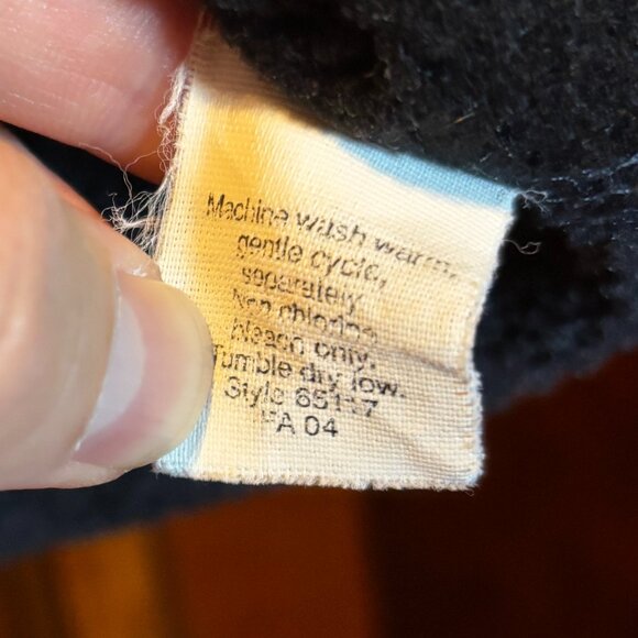 Men's J. Crew Dark Gray Fleece Vest  Full Zip Size Medium - Picture 4 of 7